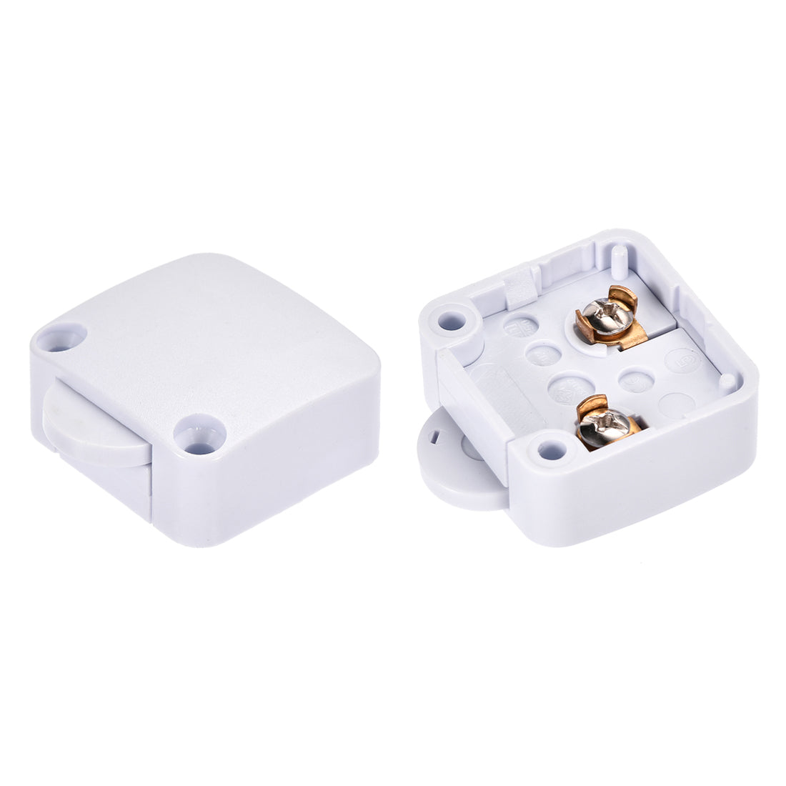 uxcell Uxcell Wardrobe Door Lamp Switch Momentary Closet Switches Normally Closed 110-250V 2A White