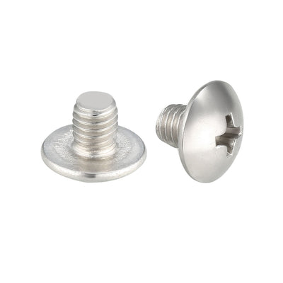 uxcell Uxcell Machine Screw, Phillips Truss Head, 304 Stainless Steel
