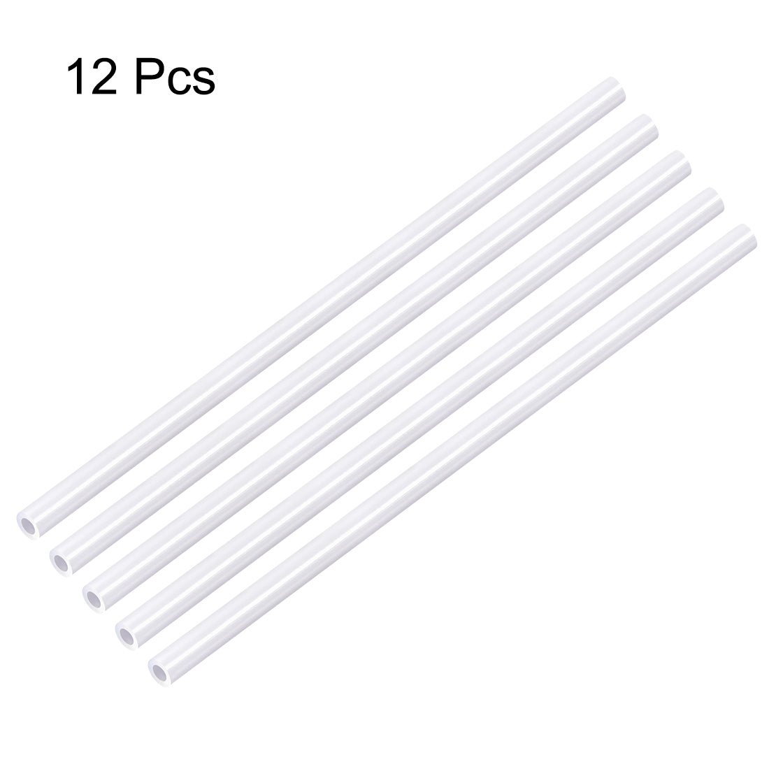 uxcell Uxcell ABS Model Round Tubing,3mm Diameter,0.5M/1.64Ft Length,for Architectural Model Layout Making Materials,12pcs
