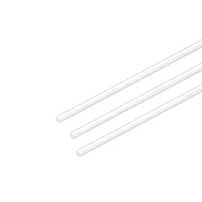 uxcell Uxcell 3mm Dia 20" Long Acrylic Round Rod,Clear Acrylic rods PMMA Bar 3pcs