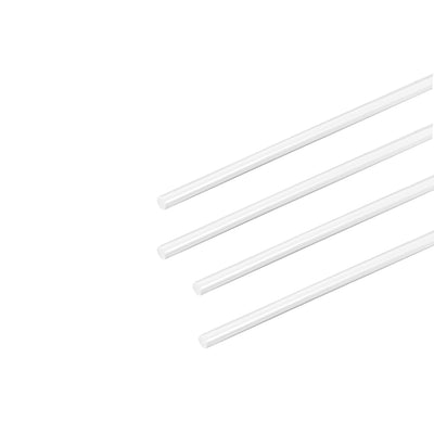 Harfington Uxcell 1mm × 20" ABS Plastic Round Bar Rod for Architectural Model Making DIY 4pcs