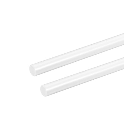 Harfington Uxcell 6mm × 20" ABS Plastic Round Bar Rod for Architectural Model Making DIY 2pcs
