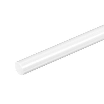 Harfington Uxcell 8mm × 20" ABS Plastic Round Bar Rod for Architectural Model Making DIY White