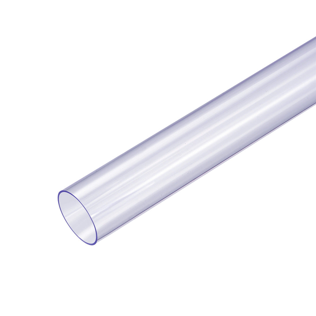 uxcell Uxcell PVC Rigid Round Tubing,Clear with light blue ,20mm ID x 25mm OD,0.5M/1.64Ft Length,2pcs