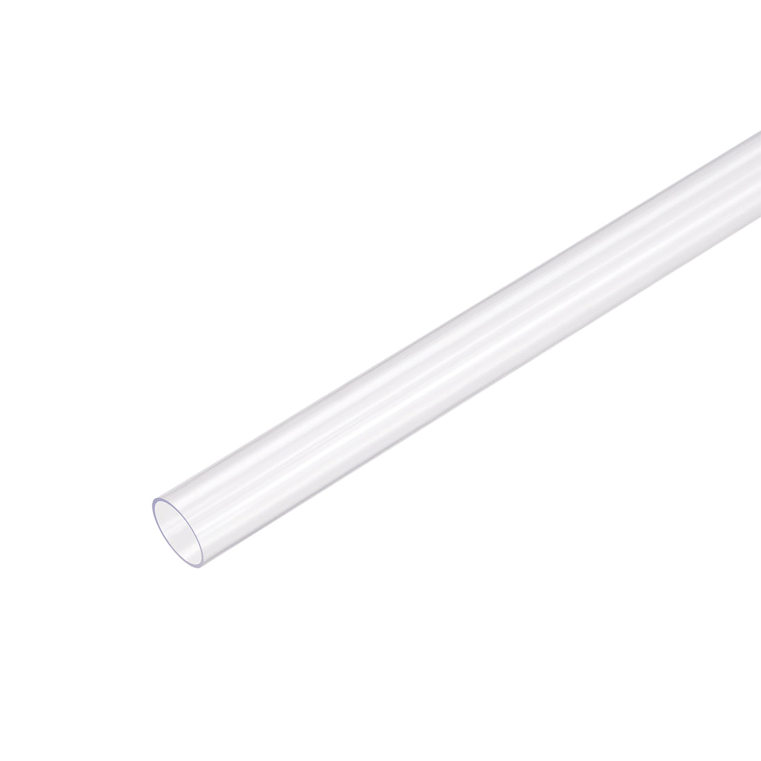 uxcell Uxcell PVC Rigid Round Tubing,Clear,9mm ID x 10mm OD,0.5M/1.64Ft Length