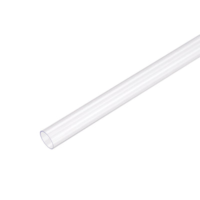 Harfington Uxcell PVC Rigid Round Tubing,Clear,9mm ID x 10mm OD,0.5M/1.64Ft Length,2pcs