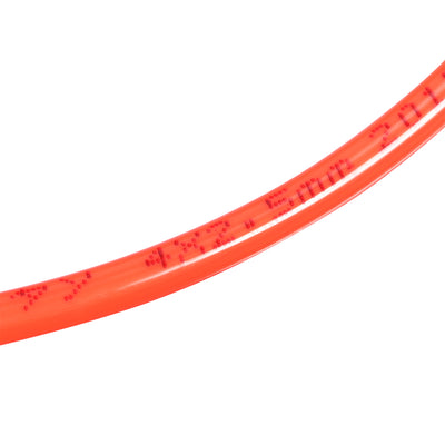 Harfington Uxcell Pneumatic Hose Tubing,4mm OD 2.5mm ID,Polyurethane PU Air Hose Pipe Tube,2 Meter 6.56ft,Red