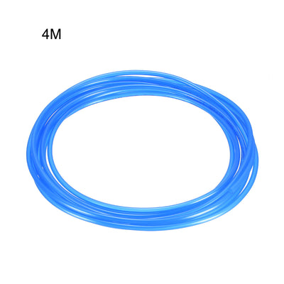 Harfington Uxcell Pneumatic Hose Tubing,4mm OD 2.5mm ID,Polyurethane PU Air Hose Pipe Tube,4 Meter 13.12ft,Blue