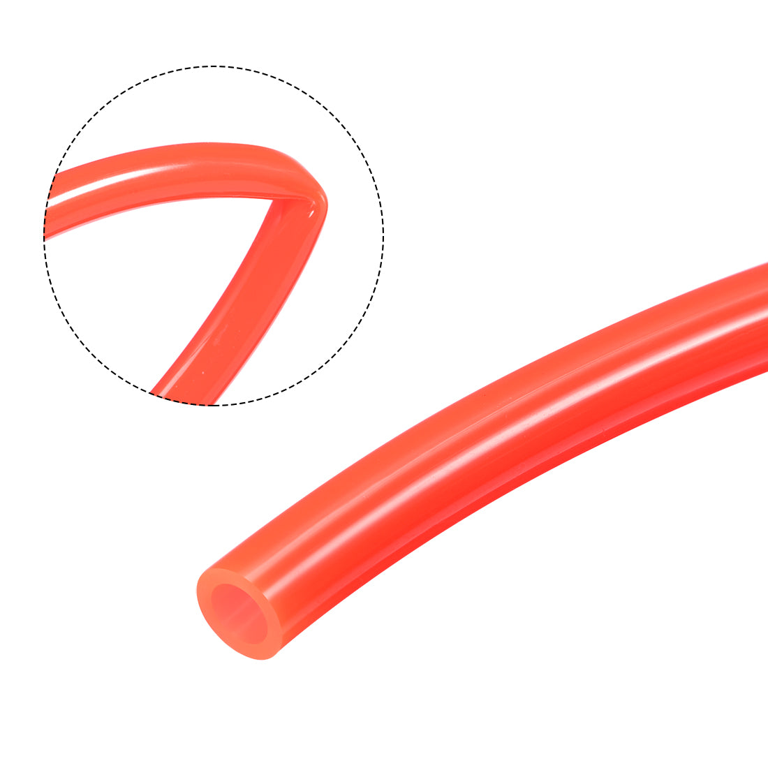 uxcell Uxcell Pneumatic Hose Tubing,6mm OD 4mm ID,Polyurethane PU Air Hose Pipe Tube,2 Meter 6.56ft,Red