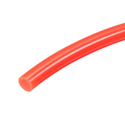 Harfington Uxcell Pneumatic Hose Tubing,6mm OD 4mm ID,Polyurethane PU Air Hose Pipe Tube,2 Meter 6.56ft,Red