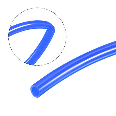 Harfington Uxcell Pneumatic Hose Tubing,10mm OD 6.5mm ID,Polyurethane PU Air Hose Pipe Tube,4 Meter 13.12ft,Blue