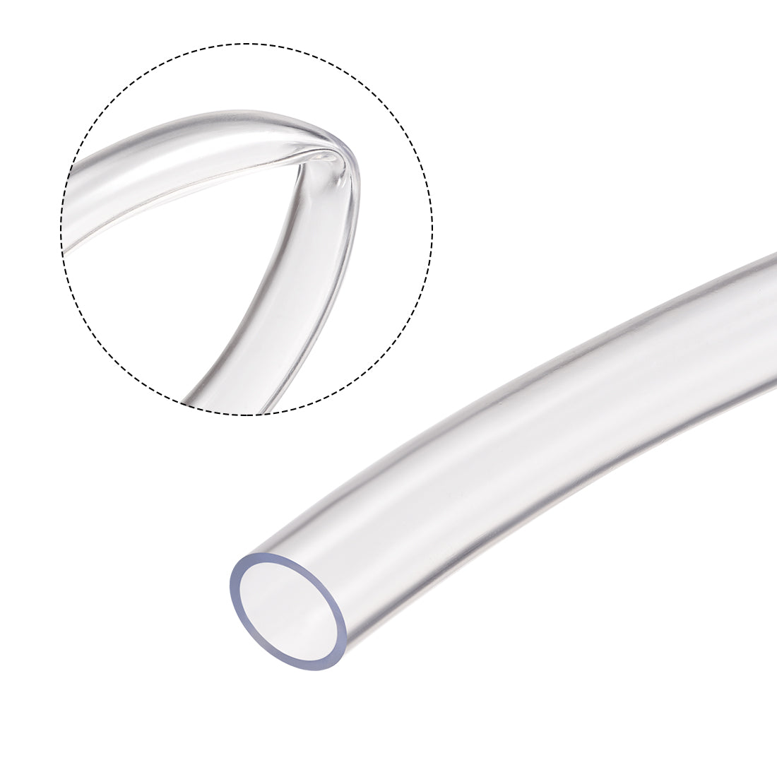 uxcell Uxcell PVC Vinyl Tubing Plastic Tube Flexible Water Pipes