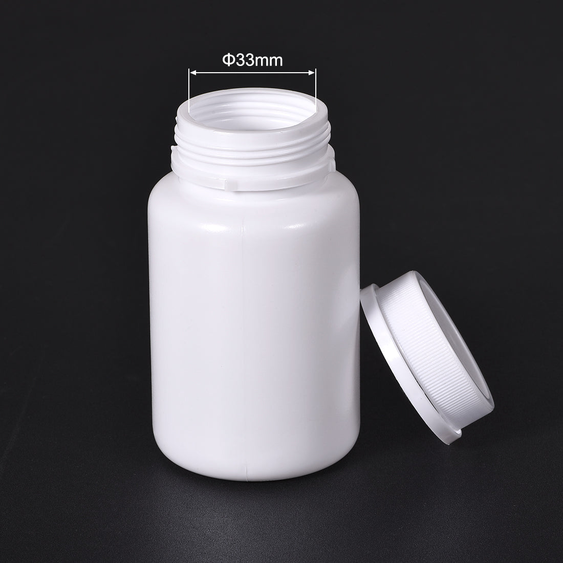 Uxcell Uxcell Plastic Lab Chemical Reagent Bottle, 150g Wide Mouth Sample Sealing Solid Storage Container 10pcs