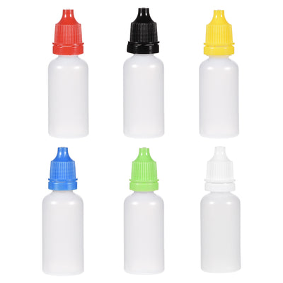 Harfington Uxcell 15ml/0.5 oz Empty Squeezable Dropper Bottle 24pcs