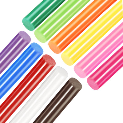 Uxcell Uxcell Colorful Hot Melt Glue Gun Sticks, 250mm Long x 7mm Diameter,for Most Glue Guns, Perfect for DIY Craft Projects and Sealing,22pcs