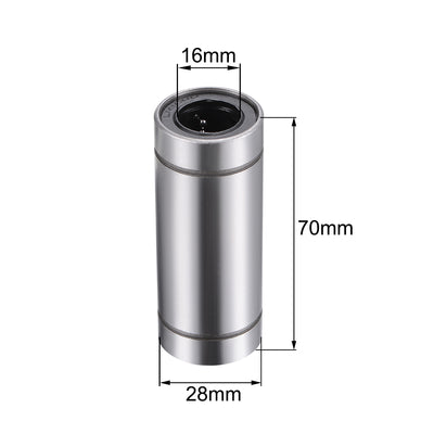 Harfington Uxcell Linear Motion Ball Bearings Extra Long for 3D Printers