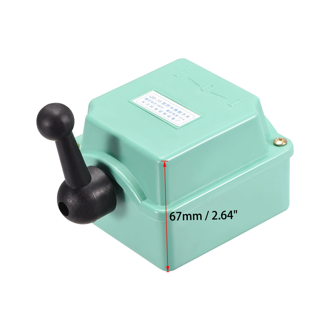 uxcell Uxcell Drum Switch QS-15 3 Positon Forward/Off/Reverse Motor Control Plastic Shell 15A