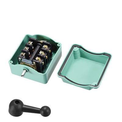 Harfington Uxcell Drum Switch QS-15 3 Positon Forward/Off/Reverse Motor Control Plastic Shell 15A