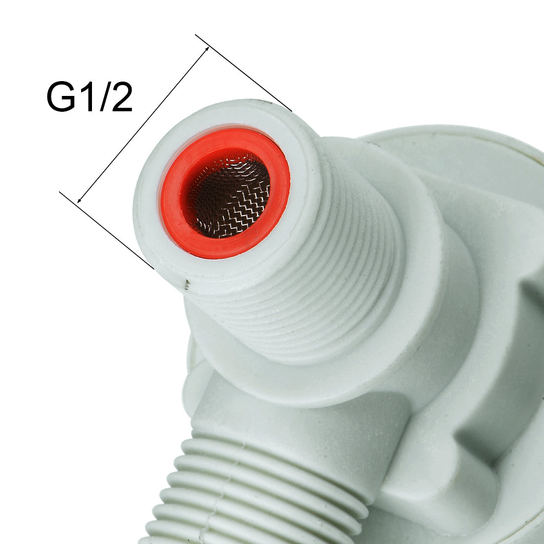 uxcell Uxcell Float Ball Valve G1/2 Thread Plastic Vertical Exterior Water Liquid Level Control Sensor Automatic with Filter