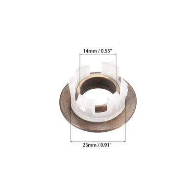 Harfington Uxcell Sink Basin Trim Overflow Cover Copper Insert in Hole Round Caps 3Pcs