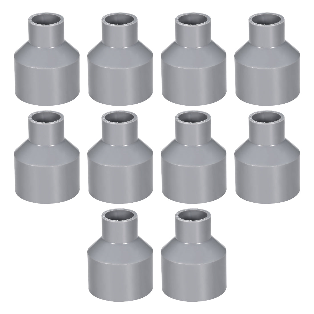 Uxcell 40mm x 20mm PVC Reducing Coupling Hub by Hub, DWV Pipe Fitting ...