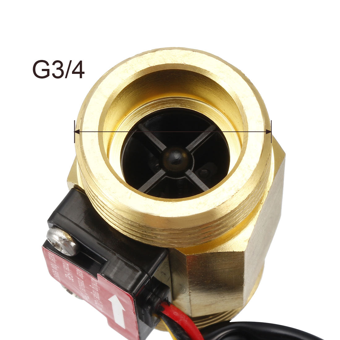 uxcell Uxcell G3/4 Hall Effect Liquid Water Flow Sensor Switch Flowmeter Meter Counter DC 5V 1-30L/min YF-B5