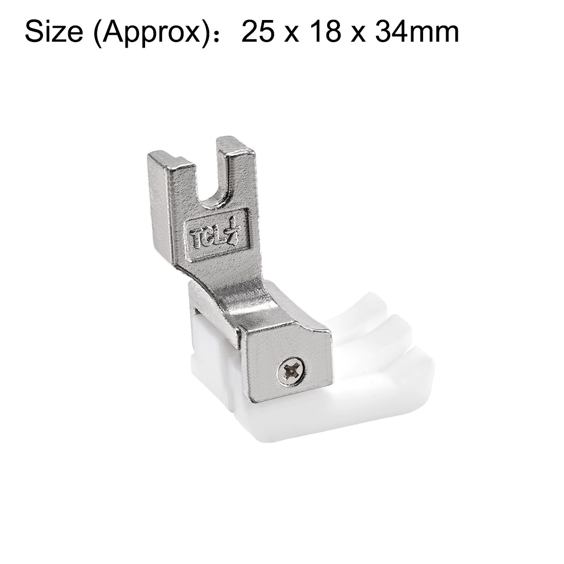 Uxcell Uxcell 1/32" Left Side Edge Guide Compensating Presser Foot for Single Needle Industrial Sewing Machines