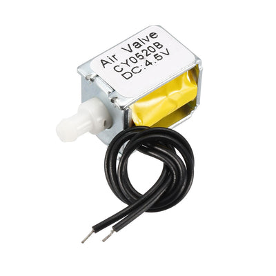 Harfington Uxcell Miniature Solenoid Valve Normally Closed DC4.5V 0.32A Air Solenoid Valve