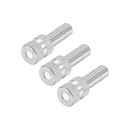Harfington Uxcell Brass Misting Nozzle 0.016-inch 0.4mm Orifice for 6mm Quick Connector 3Pcs
