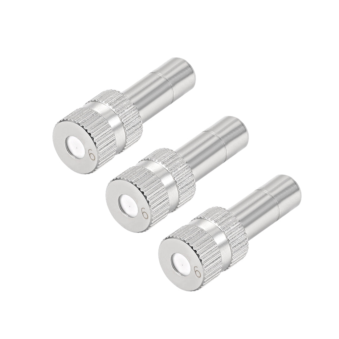uxcell Uxcell Brass Misting Nozzle 0.024-inch 0.6mm Orifice for 6mm Quick Connector 3Pcs