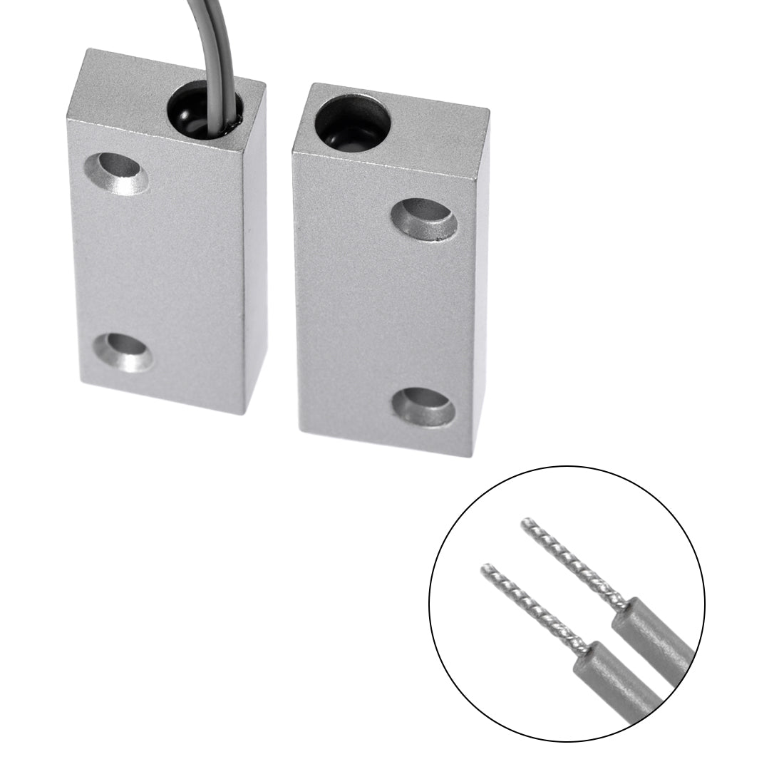 uxcell Uxcell MC-52 NC Rolling Gate Door Contact Magnetic Reed Switch 2Set