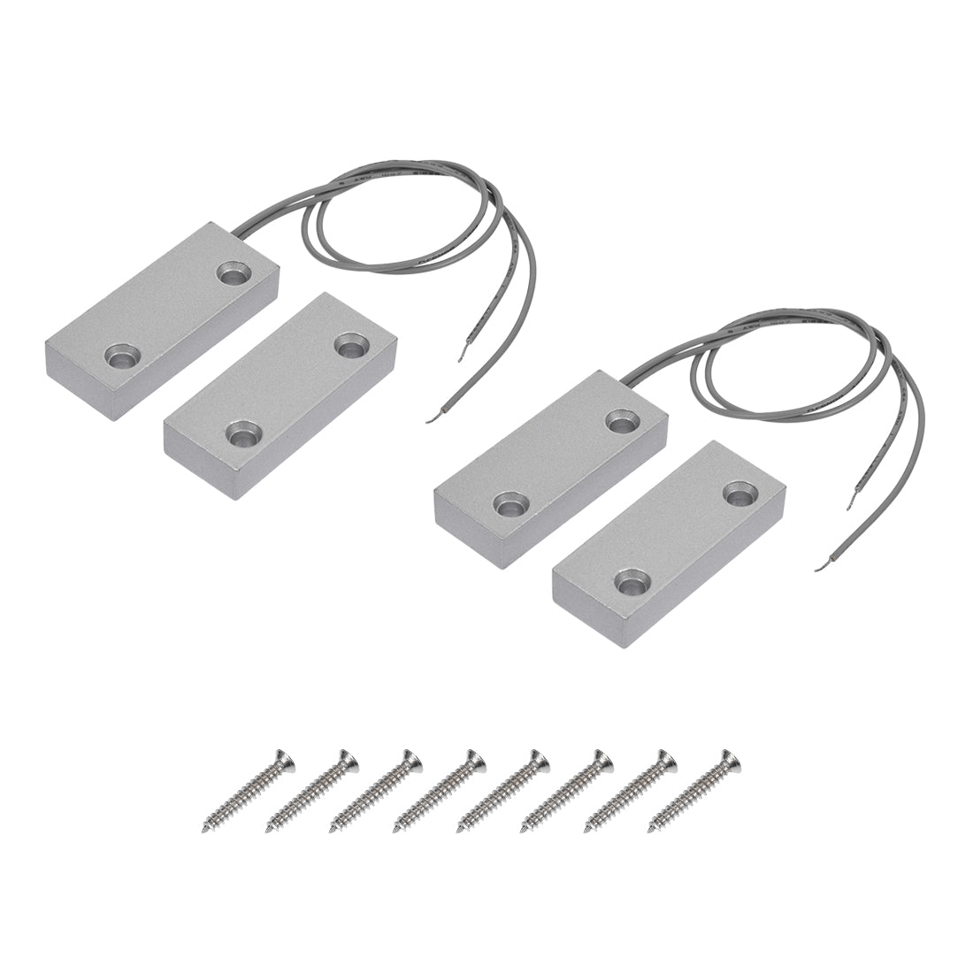 uxcell Uxcell MC-52 NC Rolling Gate Door Contact Magnetic Reed Switch 2Set