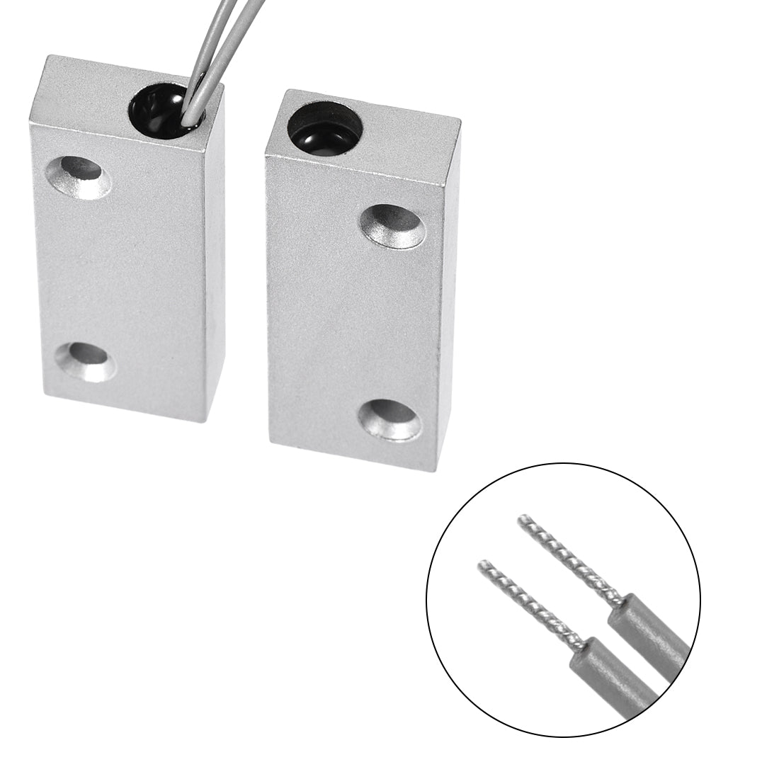uxcell Uxcell MC-52 NO Rolling Gate Door Contact Magnetic Reed Switch 2Set