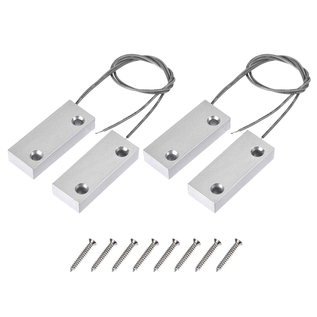 uxcell Uxcell MC-52 NO Rolling Gate Door Contact Magnetic Reed Switch 2Set