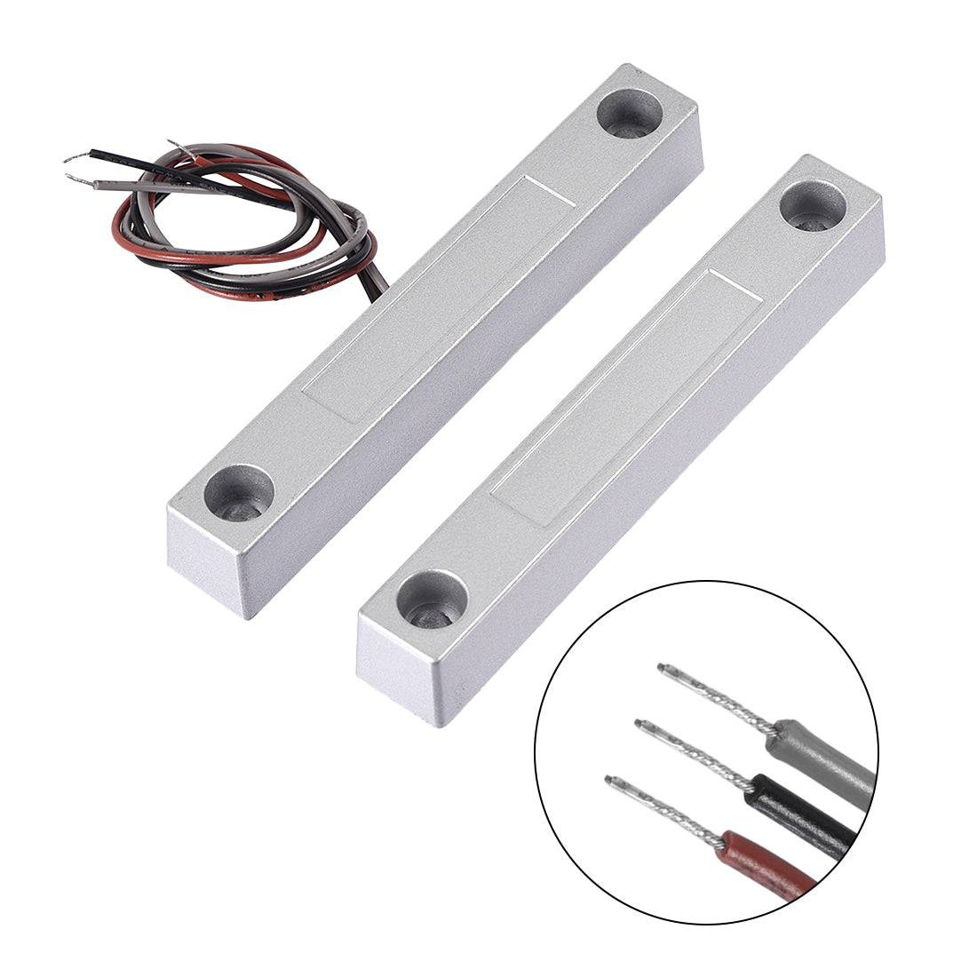uxcell Uxcell MC-58 NC/NO Rolling Gate Door Contact Magnetic Reed Switch 2Set