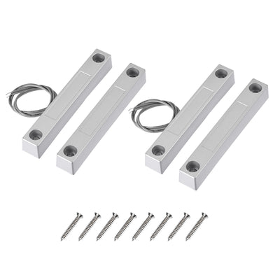 Harfington Uxcell MC-58 NO Rolling Gate Door Contact Magnetic Reed Switch 2Set