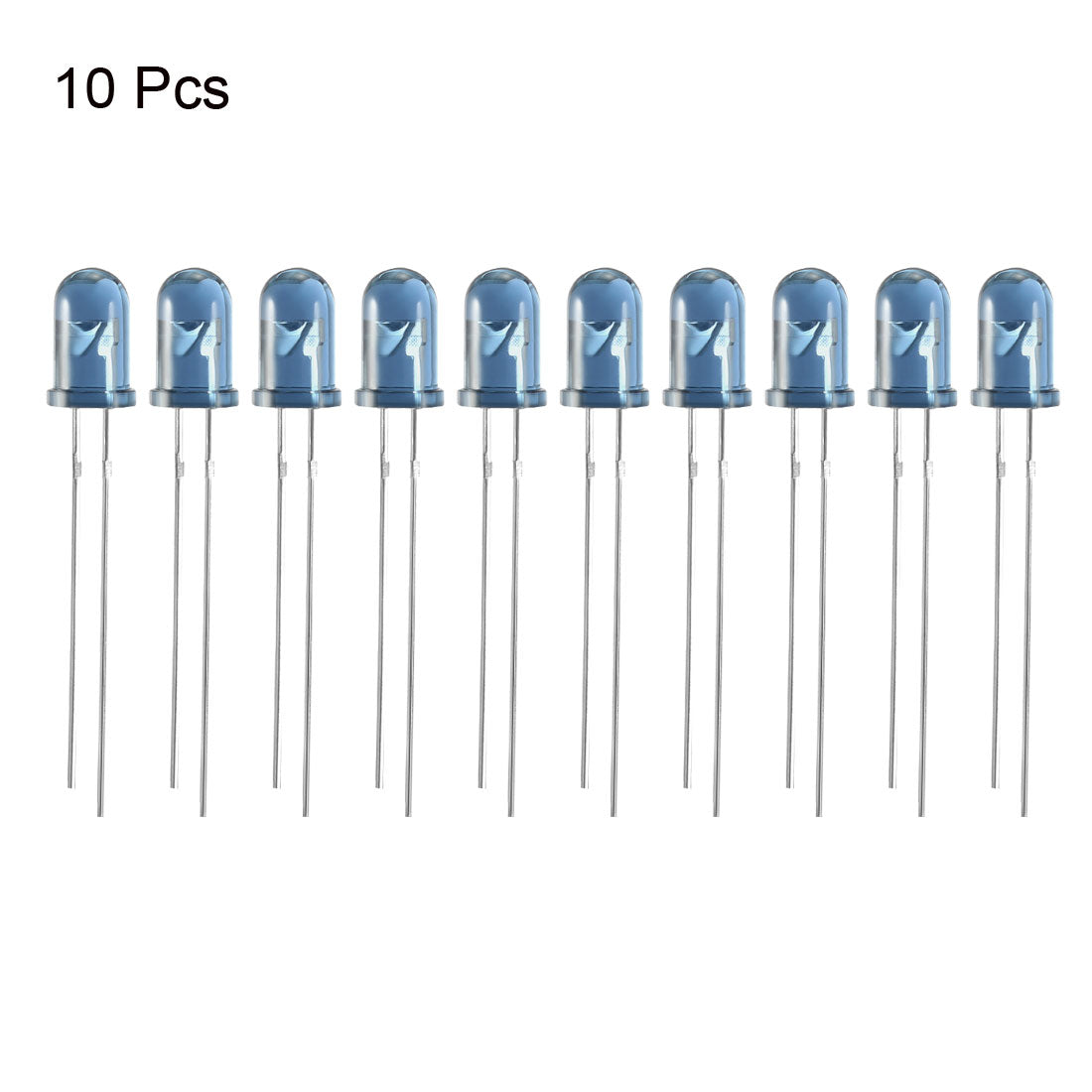 uxcell Uxcell 10pcs 5mm 940nm Infrared Emitter Diodes DC1.35V LED IR Emitter Blue Round Head