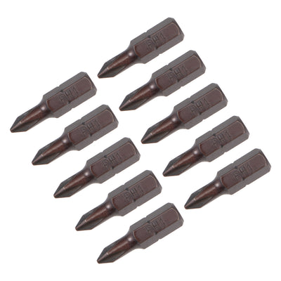 uxcell Uxcell Phillips Bits 10pcs 1/4 Inch Hex Shank Magnetic Cross PH1 Screwdriver Bit Set 25mm Length S2 Screw Driver Kit Tools