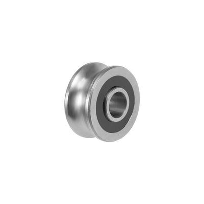 uxcell Uxcell SG10 U-Groove Track Guide Bearing 4x13x6x6.5mm Pulley Wheel Bearings for Textile Machine