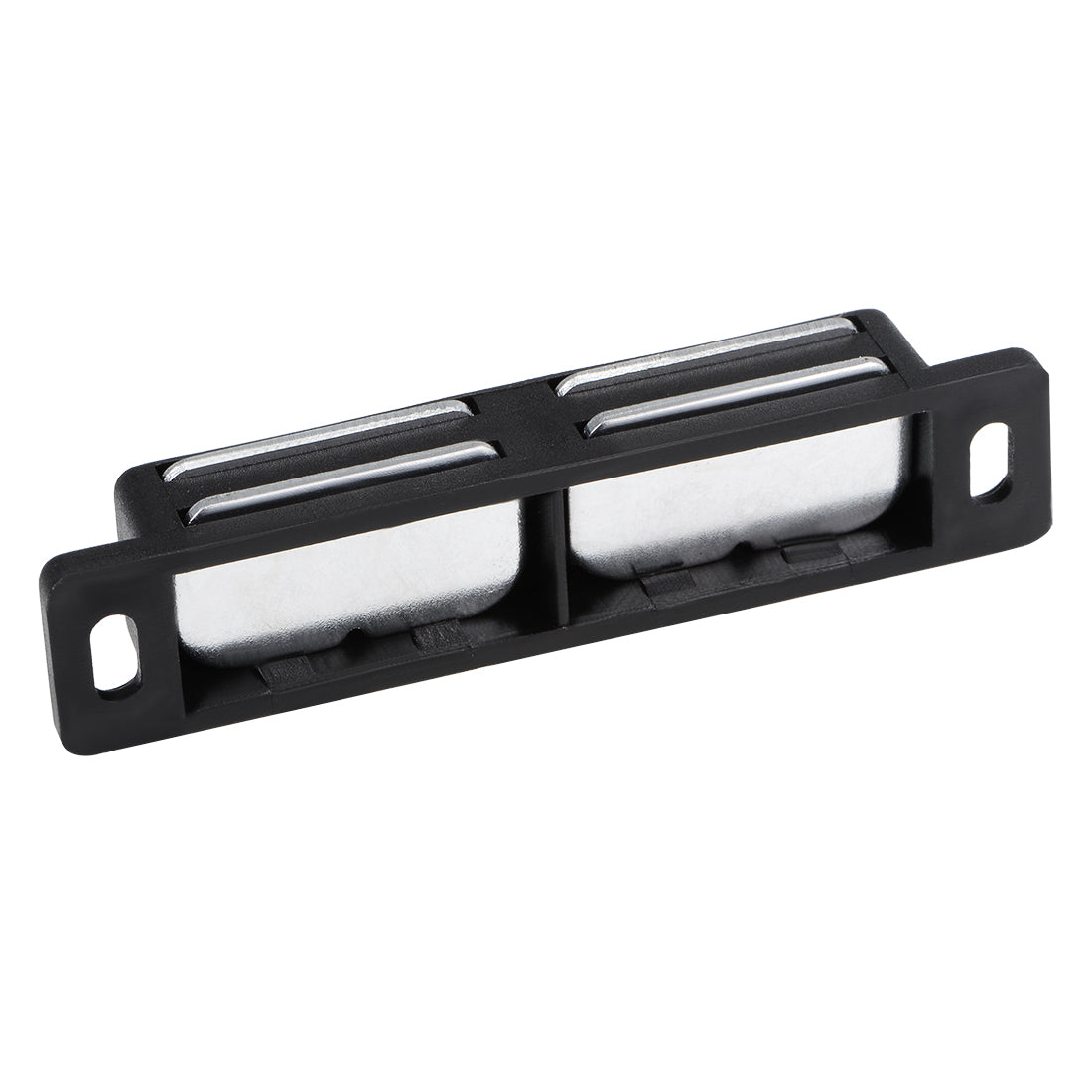 uxcell Uxcell Double Magnetic Latches Catch for Cabinet Door Cupboard 3" Long Black