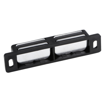 Harfington Uxcell Double Magnetic Latches Catch for Cabinet Door Cupboard 3" Long Black