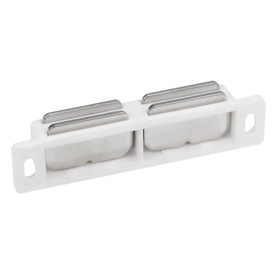 Harfington Uxcell Double Magnetic Latches Catch for Cabinet Door Cupboard 3" Long White
