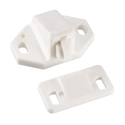 Harfington Uxcell Furniture Cabinet Closet Door Roller Catch with ABS Roller White 20Pcs