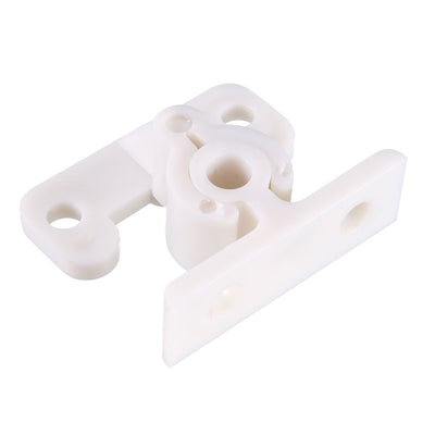 Harfington Uxcell Furniture Cabinet Door Plastic Friction Catch Non-Adjustable ABS Plastic White 5Pcs