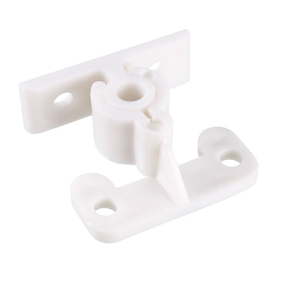 Harfington Uxcell Furniture Cabinet Door Plastic Friction Catch Non-Adjustable ABS Plastic White 5Pcs