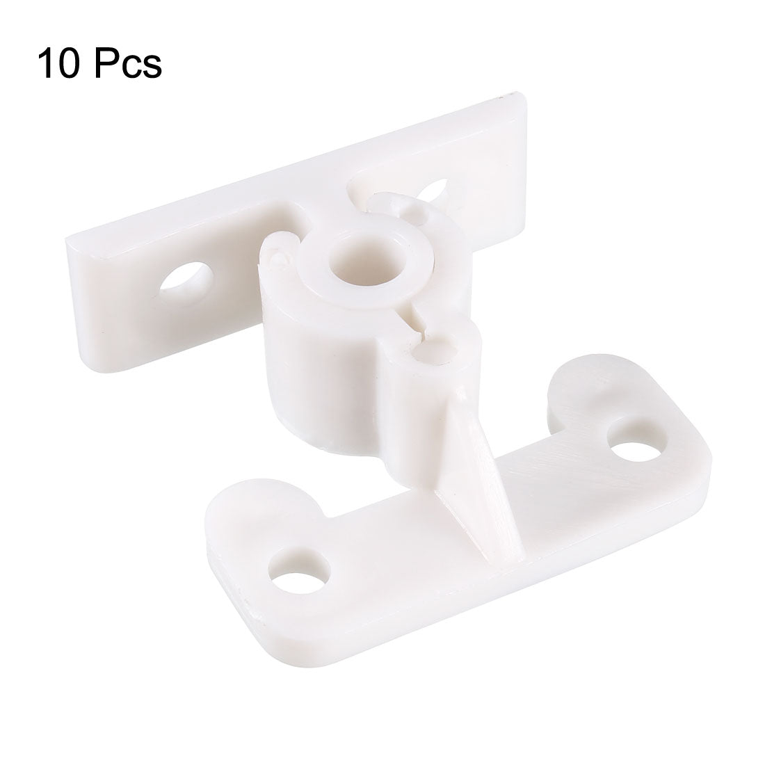 uxcell Uxcell Furniture Cabinet Door Plastic Friction Catch Non-Adjustable ABS Plastic White 10Pcs