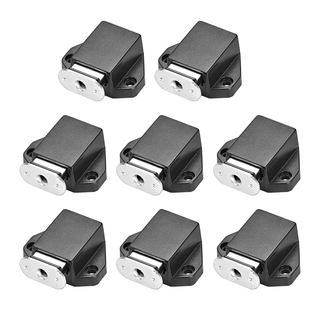 uxcell Uxcell Touch Magnetic Latches Press Catch Latch for Cabinet Door Cupboard Black 8pcs