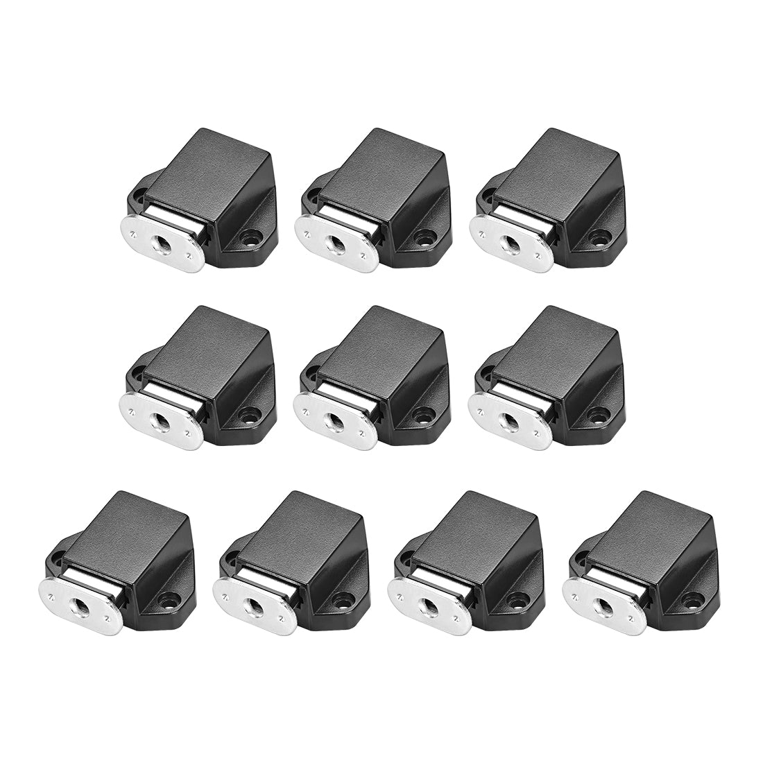 Uxcell Magnetic Cabinet Latches 4-Pack - Touch Catch For Cupboard, Door, Drawer, Black
