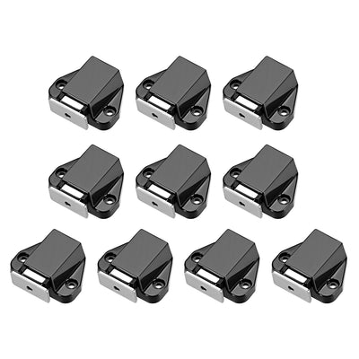 Harfington Uxcell Touch Magnetic Latches Catch for Cabinet Door Cupboard Black 10pcs