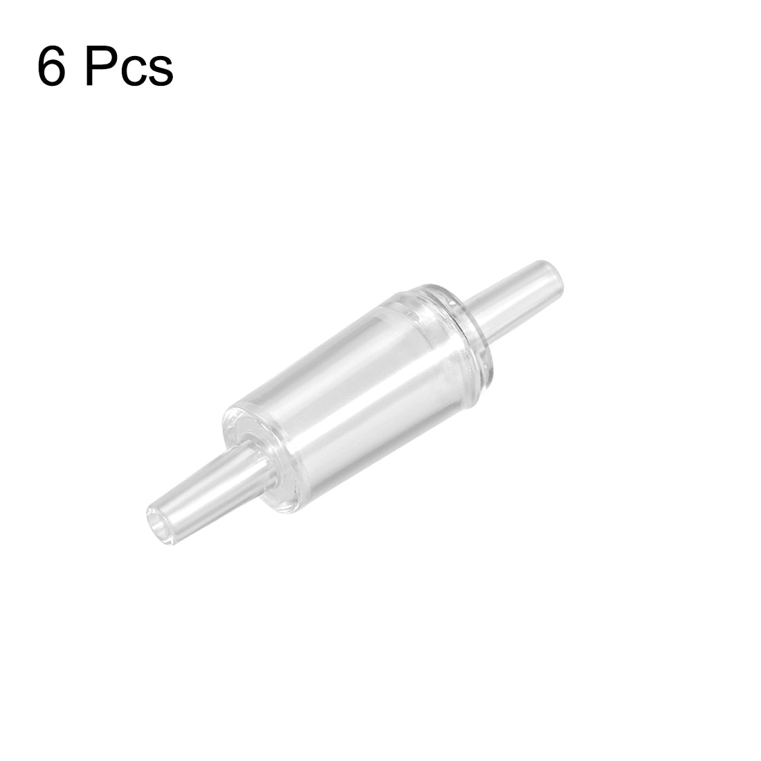 uxcell Uxcell Aquarium Air Pump Check Valves White Clear Plastic One Way Non-Return Check Valve for Fish Tank 6Pcs
